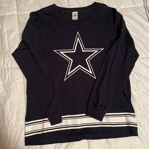 Dallas Cowboys PINK Victoria's Secret Long Sleeve Size Large